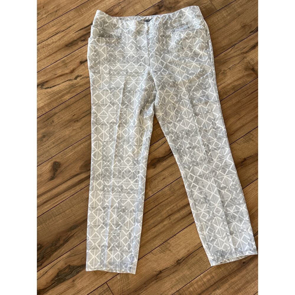 adidas Gray Geometric Ankle Pants